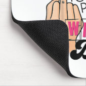 Funny Saying Hey Cancer You Cked The Wrong  マウスパッド (コーナー)