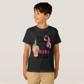 Funny Saying Hey Cancer You Cked The Wrong Tシャツ (正面フル)