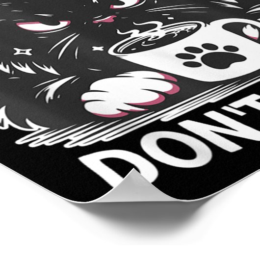 Funny Saying I'm Here I'm Awake Don't Push It Sarc ポスター (角)