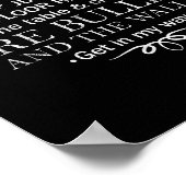 Funny Saying I'm Not Clumsy Sarcastic Women Men Bo ポスター (角)