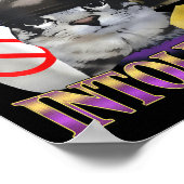 Funny Saying Lactose Intolerant Silly Cat Meme Cat ポスター (角)