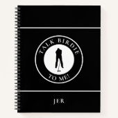 Funny Saying Monogram Golf Log Game Day Progress  ノートブック (正面)