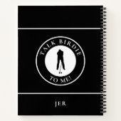 Funny Saying Monogram Golf Log Game Day Progress ノートブック (裏面)