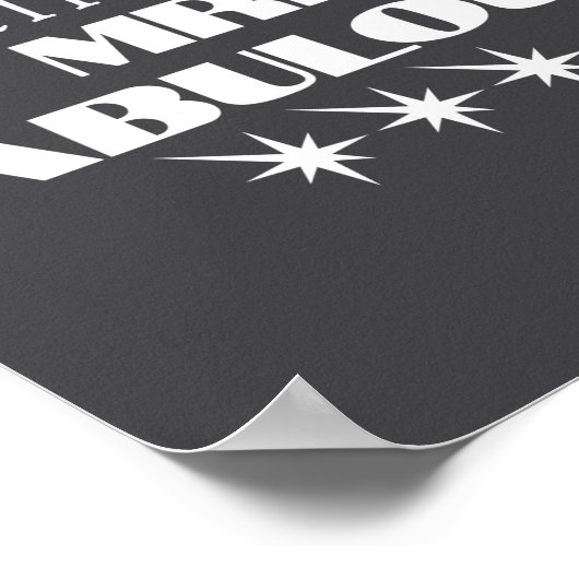 Funny Saying Mr Fabulous Descriptive  ポスター (角)