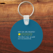 Funny Saying My Ex-husband Very Bad Would Not Reco キーホルダー (正面)