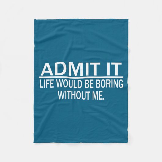 Funny Saying Perfect Idea For Men Women  フリースブランケット (正面)