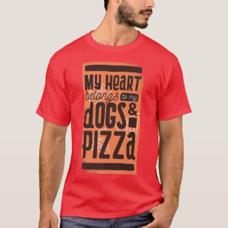 Funny saying pet dog eat pizza fast food gift tシャツ