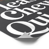 Funny Saying Please Chew Quieter Nature Bird Humor ポスター (角)