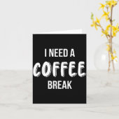 Funny Saying Quote Coffee Women Coffee Lover Coffe カード (黄色い花)