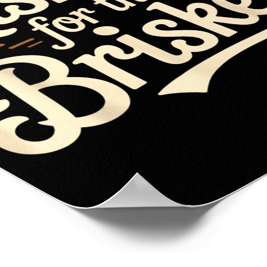 Funny Saying Risk It For The Brisket Bbq Joke Wome ポスター (角)