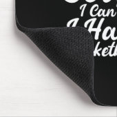 Funny Sayings Sorry I Can't I Have Sketll Design マウスパッド (コーナー)