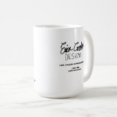 Funny scared cartoon face コーヒーマグカップ (正面右)