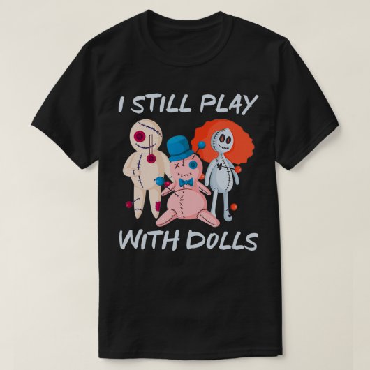Funny Scary Witch Voodoo Doll Gift Halloween  Tシャツ (デザイン正面)