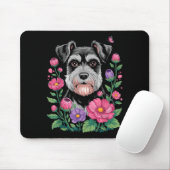 Funny Schnauzer Art For Women Schnauzer Dog Lover マウスパッド (マウス)