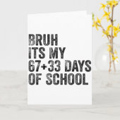 Funny School Countdown Student Teacher Clroom Humo カード (黄色い花)