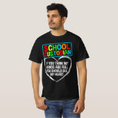 Funny School Custodian For Men Women Janitor Heart Tシャツ (正面フル)