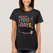 Funny School Nurse 100 Days Patching Tiny Humans I Tシャツ (正面)