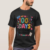 Funny School Nurse 100 Days Patching Tiny Humans I Tシャツ (正面)