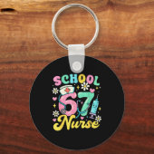 Funny School Nurse 67 Cute Medical Meme Design  キーホルダー (正面)