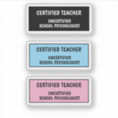 Funny School Teacher Life  シール (正面)