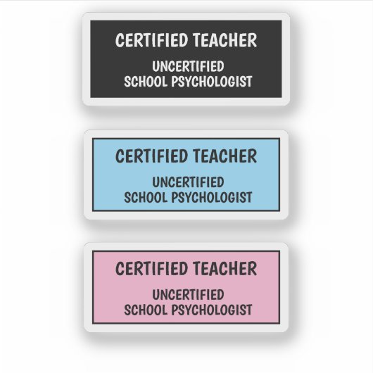 Funny School Teacher Life  シール (正面)