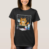 Funny Science Cat Chemistry Teacher Tシャツ (正面)