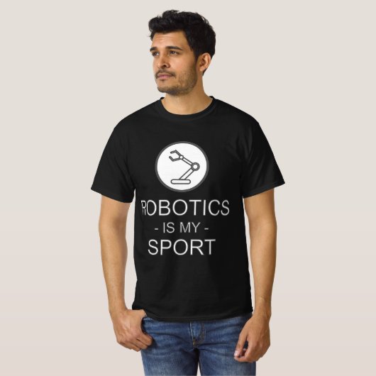 Funny Science Coding Coder Robotics Is My Sport Sa Tシャツ (正面フル)