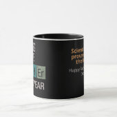 Funny Science Periodic Table Father of the Year マグカップ (中央)