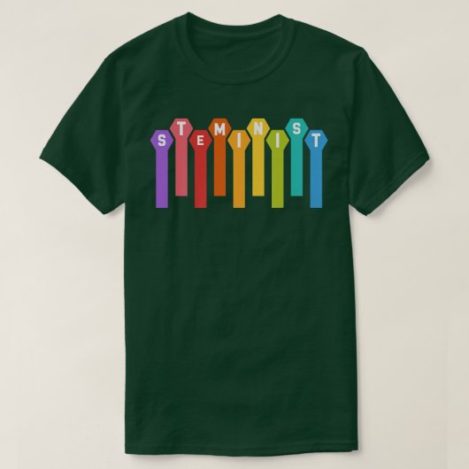 Funny Science Steminist Stem Technology Teacher Pr Tシャツ (デザイン正面)