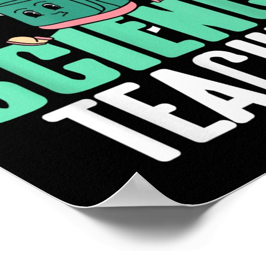 Funny Science Teacher Backpack School Humor  ポスター (角)