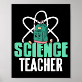 Funny Science Teacher Backpack School Humor  ポスター (正面)