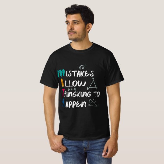 Funny Science Teacher Men Women Boys Best Math Tea Tシャツ (正面フル)