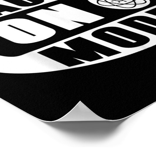 Funny Science Teacher On Mode Activated With Atom ポスター (角)