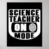 Funny Science Teacher On Mode Activated With Atom ポスター (正面)