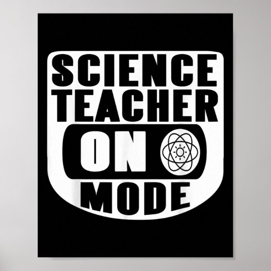 Funny Science Teacher On Mode Activated With Atom  ポスター (正面)