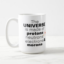Funny Science Universe Protons Neutrons Electrons  コーヒーマグカップ
