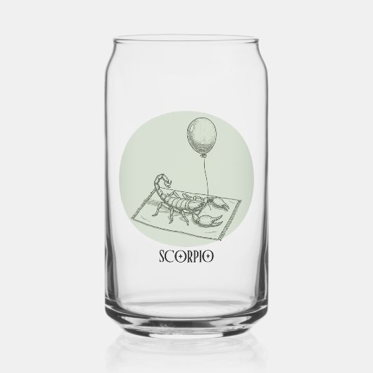 Funny Scorpio Zodiac Birthday Holiday ガラス缶 (正面)