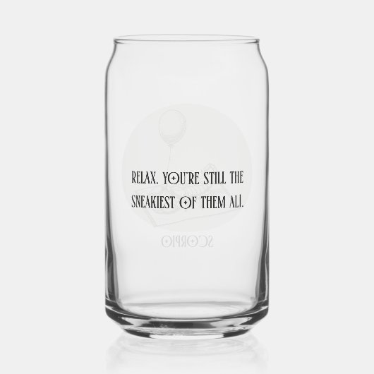 Funny Scorpio Zodiac Birthday Holiday ガラス缶 (裏面)