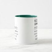 Funny Scout Leader Definition マグカップ (中央)