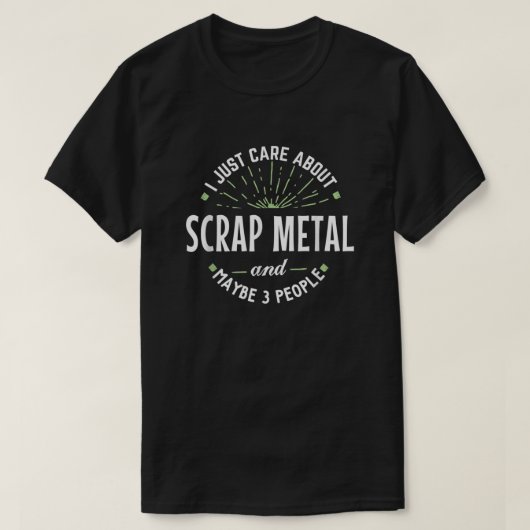 Funny Scrap Metal Shirt for Men Dad Fathers Day Gi Tシャツ (デザイン正面)