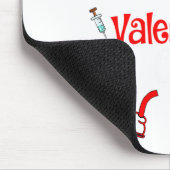 Funny Scrub Valentines Day Nurse Crew Family Group マウスパッド (コーナー)