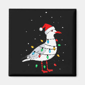 Funny Seagull Bird Christmas Animal Lover  マグネット (正面)