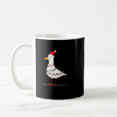 Funny Seagull Christmas Graphics Animal Lights Lov コーヒーマグカップ (左)