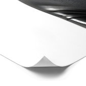 Funny Seal Lion Bathroom Art Print, Toilet Paper ポスター (角)