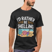 Funny Seashell Design For Men Women Sea Shell Seas Tシャツ (正面)