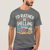 Funny Seashell Design for Men Women Sea Shell Seas Tシャツ (正面)