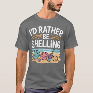 Funny Seashell Design for Men Women Sea Shell Seas Tシャツ