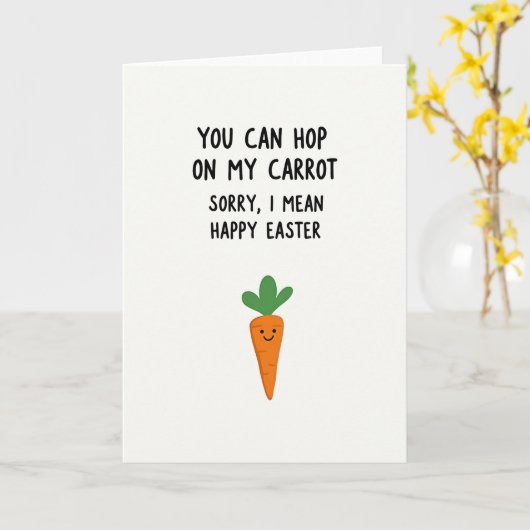 Funny Season Greetings Root Card カード (黄色い花)