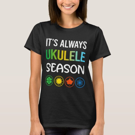 Funny Season Ukulele  Tシャツ (正面)