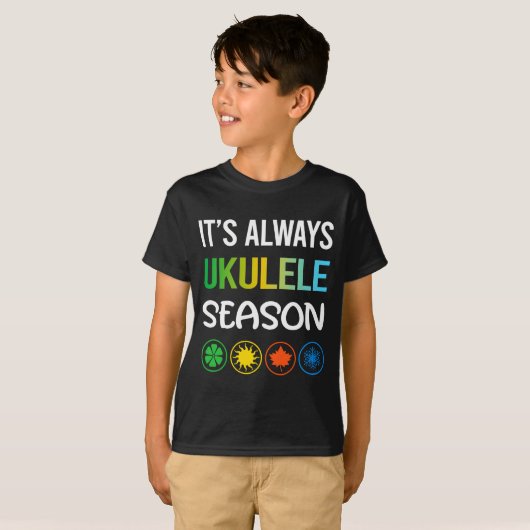 Funny Season Ukulele  Tシャツ (正面フル)